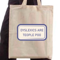 Shopping bag Dyslexia