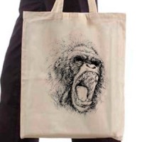 Shopping bag Gorilla Sketch