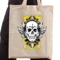 Shopping bag Grunge Skull