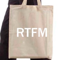 Shopping bag Rtfm