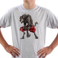 T-shirt Dangerous Werewolf
