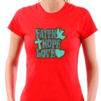 T-shirt Faith Hope Love