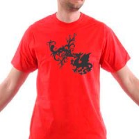 T-shirt Fire-breathing dragon
