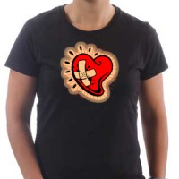 T-shirt Heart with a bandage