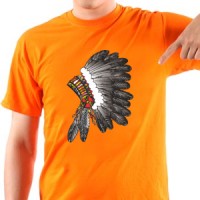T-shirt Indian feather headdress