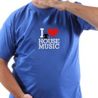 T-shirt L love house music