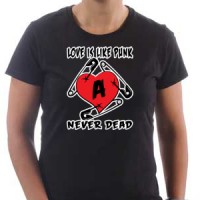 T-shirt Love is like punk