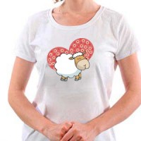 T-shirt Sheep And Heart