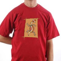 T-shirt Tribal Lizard