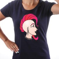 T-shirt Very happy punk girl
