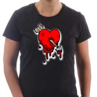 T-shirt Wounded heart